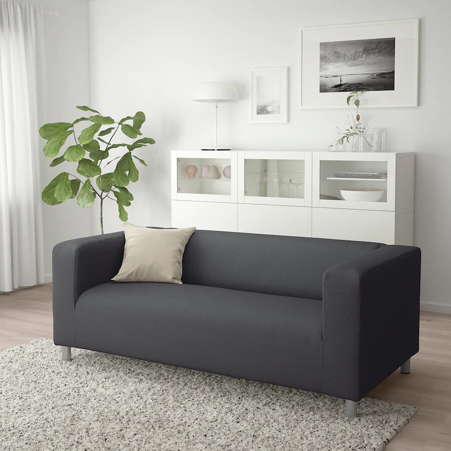Canapé Ikea Klippan 2 places, Vissle gris